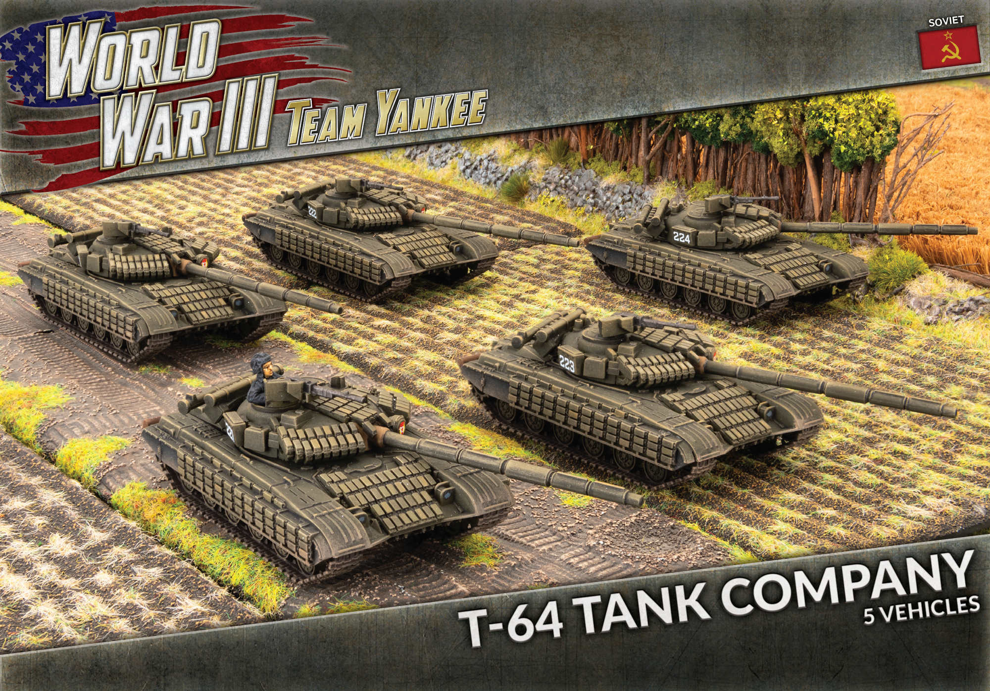 Team Yankee Soviet Union T64BV Tank Company (TSBX30) Panzer Command